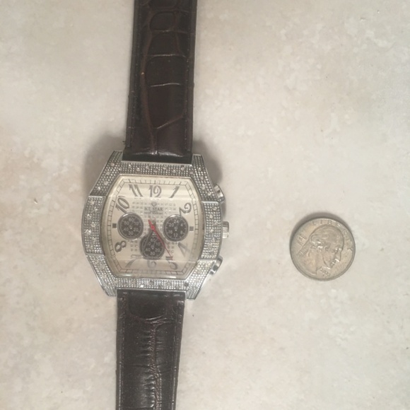Mens Ice Star Diamond Watch - Picture 2 of 6